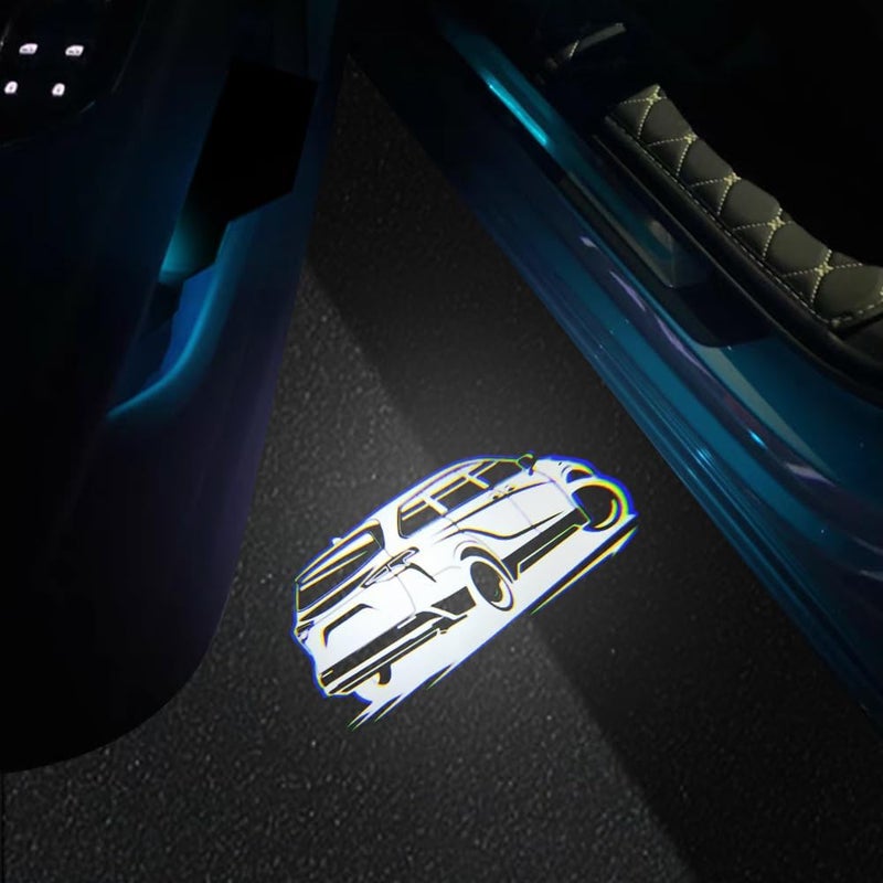 akarin 2 PCS LED Car Door Logo Lights Compatible for Sienna 2021-present Courtesy Projector Laser Welcome Light Puddle Lamp Car Accessories (for Sienna 2021-present-02) - Image 4